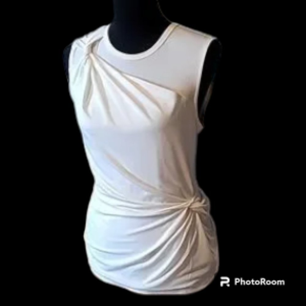 EXPRESS TWIST KNOT RUCHED TOP BLOUSE SIZE M TOP BLOUSE SHIRT